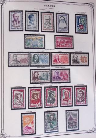 1849-2002, Collection de France en 3 classeurs Vert,
