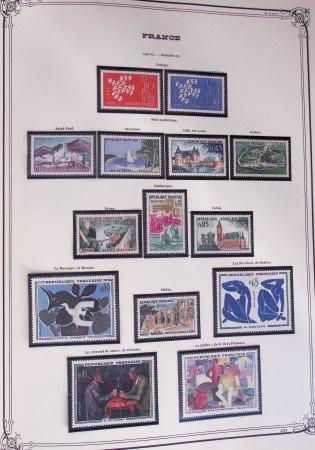 1849-2002, Collection de France en 3 classeurs Vert,
