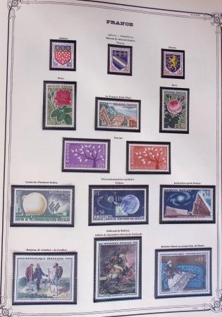 1849-2002, Collection de France en 3 classeurs Vert,