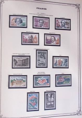 1849-2002, Collection de France en 3 classeurs Vert,