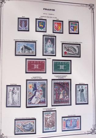 1849-2002, Collection de France en 3 classeurs Vert,