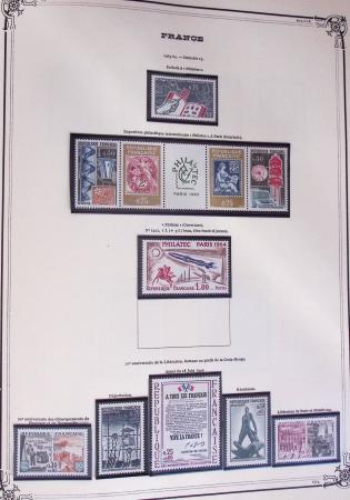 1849-2002, Collection de France en 3 classeurs Vert,