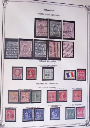 1849-2002, Collection de France en 3 classeurs Vert,