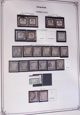 1849-2002, Collection de France en 3 classeurs Vert,