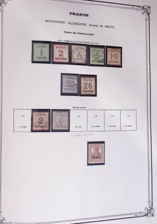 1849-2002, Collection de France en 3 classeurs Vert,