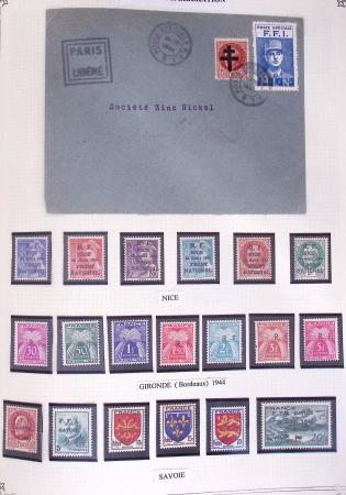 1849-2002, Collection de France en 3 classeurs Vert,