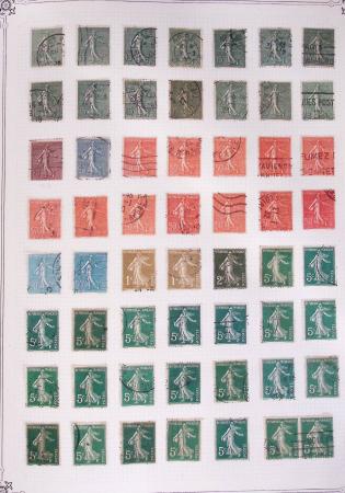 1849-2002, Collection de France en 3 classeurs Vert,