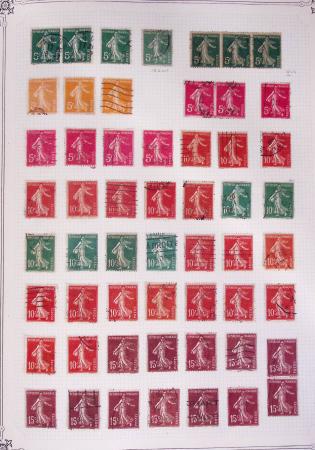 1849-2002, Collection de France en 3 classeurs Vert,