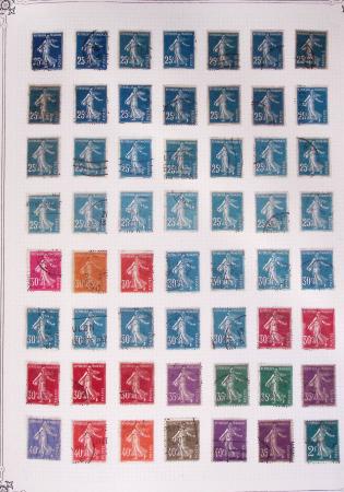 1849-2002, Collection de France en 3 classeurs Vert,