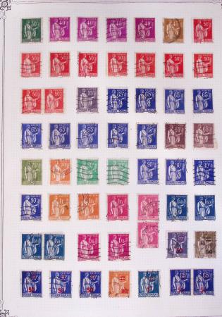1849-2002, Collection de France en 3 classeurs Vert,