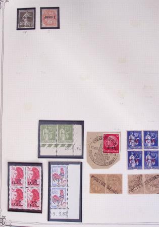 1849-2002, Collection de France en 3 classeurs Vert,
