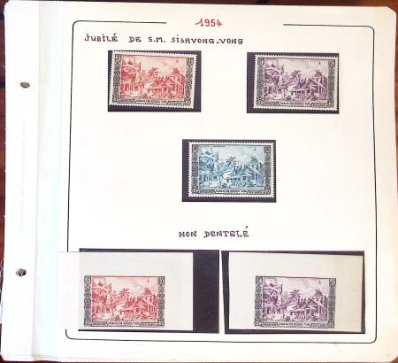 1945-1967, Sympathique collection de timbres de Laos