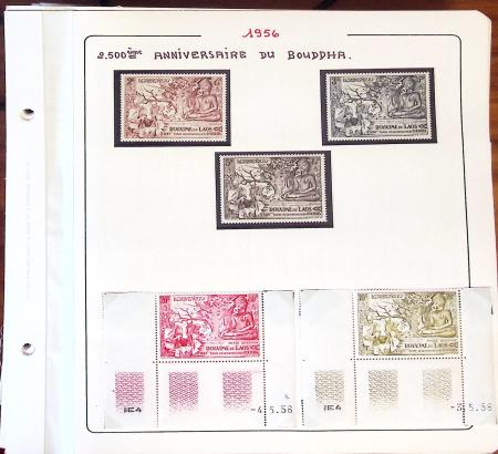 1945-1967, Sympathique collection de timbres de Laos