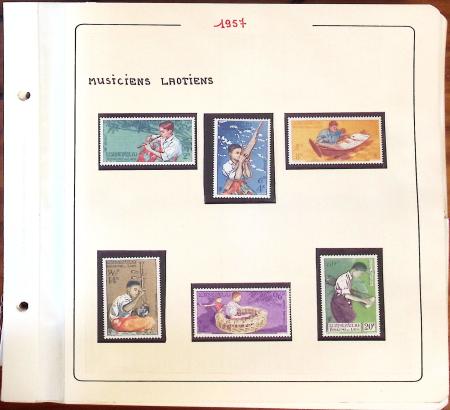 1945-1967, Sympathique collection de timbres de Laos