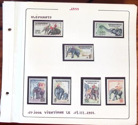 1945-1967, Sympathique collection de timbres de Laos