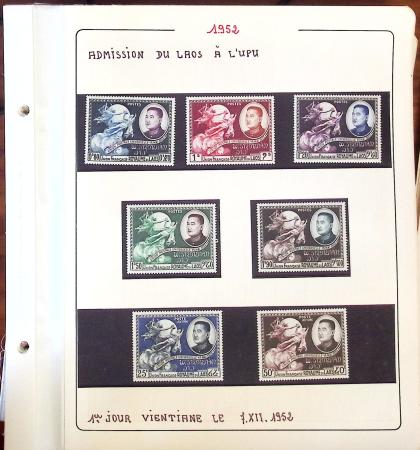 1945-1967, Sympathique collection de timbres de Laos