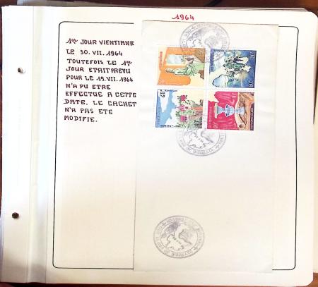1945-1967, Sympathique collection de timbres de Laos