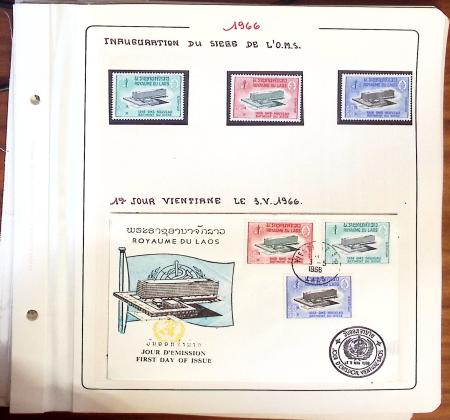 1945-1967, Sympathique collection de timbres de Laos
