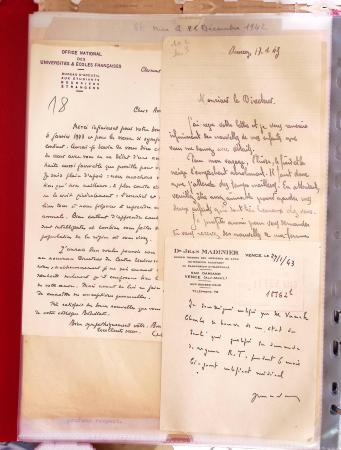1941-1961, Ensemble de 170 lettres ou documents à propos