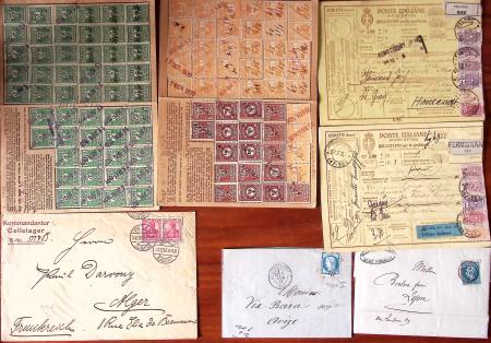1810-1910 POSTAL HISTORY, over 150 covers and fronts