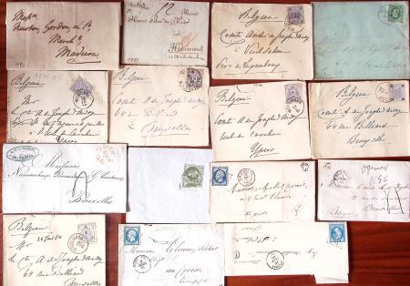 1810-1910 POSTAL HISTORY, over 150 covers and fronts