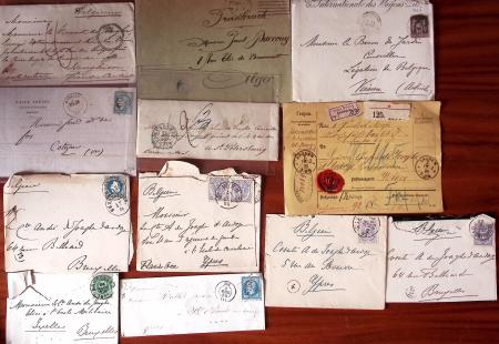 1810-1910 POSTAL HISTORY, over 150 covers and fronts