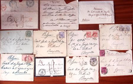 1810-1910 POSTAL HISTORY, over 150 covers and fronts