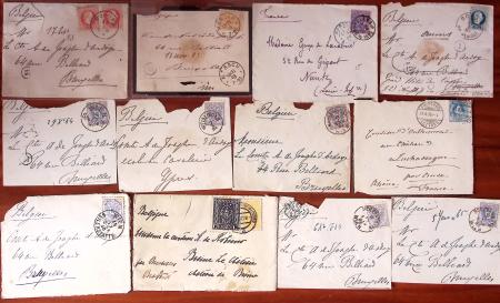 1810-1910 POSTAL HISTORY, over 150 covers and fronts