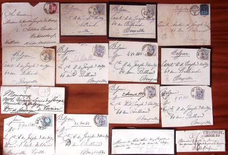 1810-1910 POSTAL HISTORY, over 150 covers and fronts