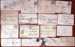 1810-1910 POSTAL HISTORY, over 150 covers and fronts