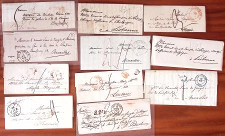 1810-1910 POSTAL HISTORY, over 150 covers and fronts