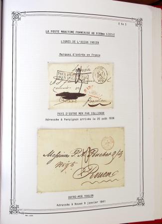 1798-1933, MARITIME : Collection spécialisée et superbement