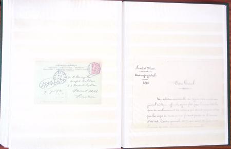 1810-1950, Divers en un classeur dont colis postaux,