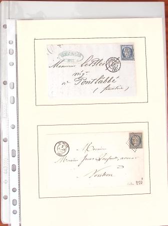 1849-80, Bel ensemble de 27 lettres ainsi que divers