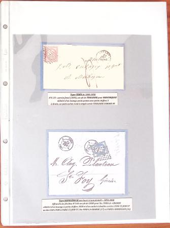 1849-80, Bel ensemble de 27 lettres ainsi que divers