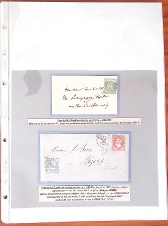 1849-80, Bel ensemble de 27 lettres ainsi que divers