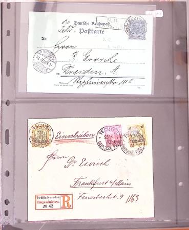 1902-12 GERMAN POST OFFICES, Selection of 17 covers