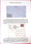 1871-1945, Collection d'histoire postale comprenant 45 lettres