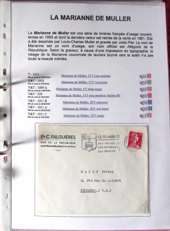 1955-1960, Marianne de Muller : jolie collection montée