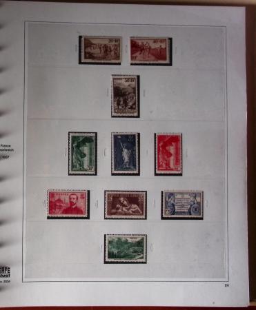 1849-1944, Belle collection de France neuve en album