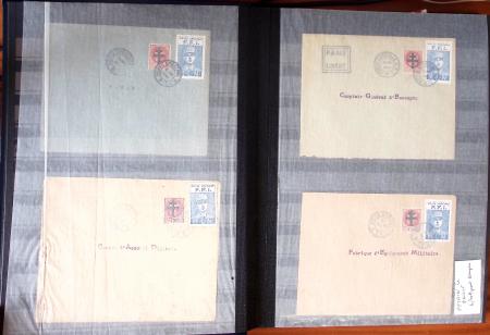 Collection de timbres sur la LIBERATION avec neufs