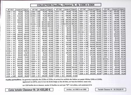 1960-1999 Importante et exceptionnelle collection de