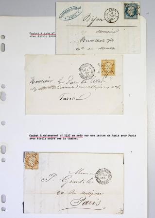 1849-1900, Importante collection d'oblitérations de