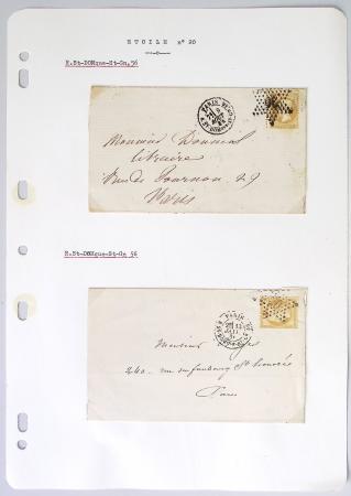 1849-1900, Importante collection d'oblitérations de