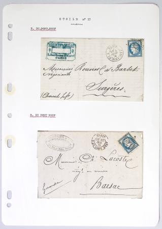 1849-1900, Importante collection d'oblitérations de