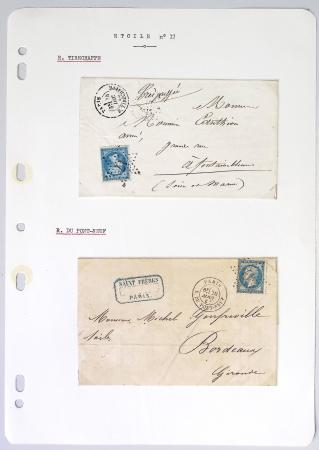 1849-1900, Importante collection d'oblitérations de