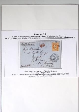 1849-1900, Importante collection d'oblitérations de