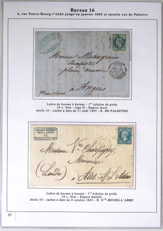 1849-1900, Importante collection d'oblitérations de