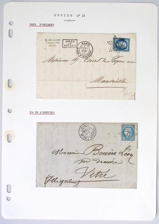 1849-1900, Importante collection d'oblitérations de