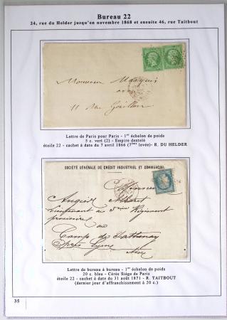 1849-1900, Importante collection d'oblitérations de